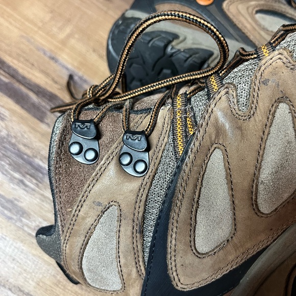 Merrell Men’s 13 Hiking Boots Black Bracken Brown Lace Up Shoes Moab - Picture 8 of 10